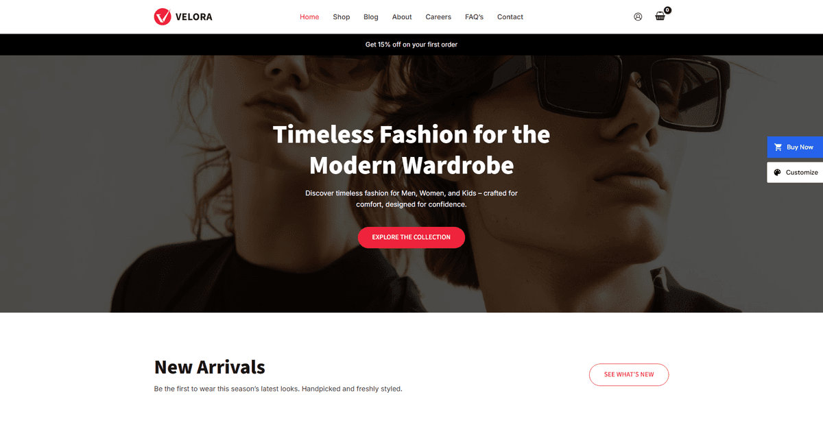 Website mockup