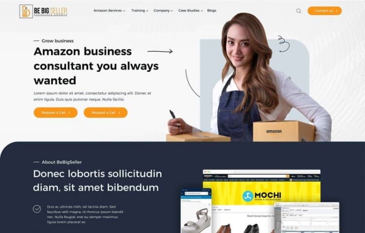 Website mockup