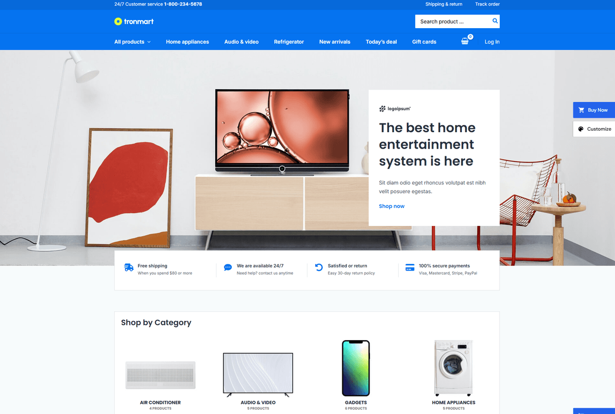 Website mockup